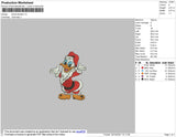 Santa Donald Embroidery File 4 size