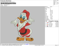 Santa Donald Embroidery File 4 size