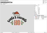 Santatext1610 Embroidery File 6 sizes