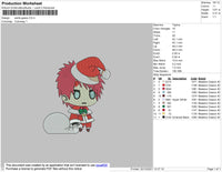 Santa Gaara Embroidery File 4 size