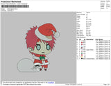 Santa Gaara Embroidery File 4 size