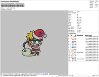 Santa Naruto Embroidery File 4 size