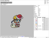 Santa Naruto Embroidery File 4 size