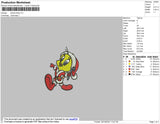 Santa Twitty Embroidery File 4 size