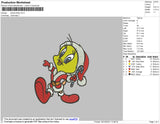 Santa Twitty Embroidery File 4 size