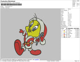 Santa Twitty Embroidery File 4 size