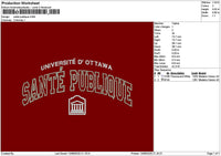 Santetext Embroidery File 6 sizes