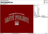 Santetext Embroidery File 6 sizes
