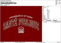Santetext Embroidery File 6 sizes