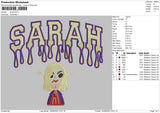 Sarah Embroidery File 5 sizes