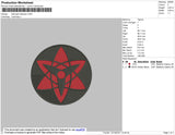 Saringan Sasuke Embroidery File 4 size