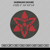 Saringan Sasuke Embroidery File 4 size