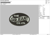 Sarjeantcircle Embroidery File 6 sizes