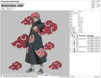 Sasori V2 Embroidery File 4 size