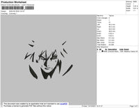Sasuke BW2 Embroidery File 4 size