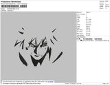 Sasuke BW2 Embroidery File 4 size