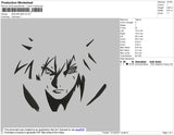 Sasuke BW2 Embroidery File 4 size