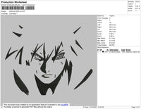 Sasuke BW2 Embroidery File 4 size
