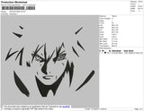 Sasuke BW2 Embroidery File 4 size