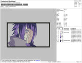 Sasuke Rectangle Embroidery File 4 size