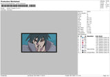 Sasuke Rinnegan Embroidery File 4 size