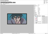 Sasuke Rinnegan Embroidery File 4 size
