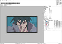 Sasuke Rinnegan Embroidery File 4 size