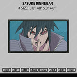 Sasuke Rinnegan Embroidery File 4 size
