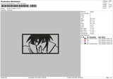 Sasuke Rinnegan V3 Embroidery File 4 size
