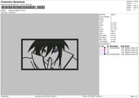 Sasuke Rinnegan V3 Embroidery File 4 size