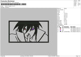 Sasuke Rinnegan V3 Embroidery File 4 size