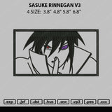 Sasuke Rinnegan V3 Embroidery File 4 size