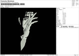 Sasuke Silhouette Embroidery File 4 size