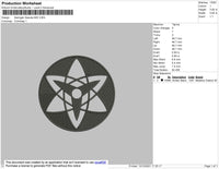 Sasuke Saringan BW Embroidery File 4 size