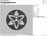 Sasuke Saringan BW Embroidery File 4 size