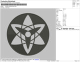 Sasuke Saringan BW Embroidery File 4 size