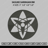 Sasuke Saringan BW Embroidery File 4 size