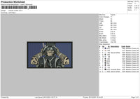 Sasuke Uchiha Embroidery File 4 size