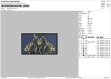 Sasuke Uchiha Embroidery File 4 size