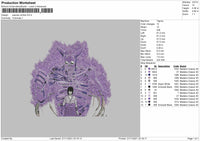 Sasuke Uchiha Embroidery File 4 size