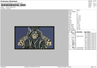 Sasuke Uchiha Embroidery File 4 size
