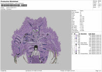 Sasuke Uchiha Embroidery File 4 size