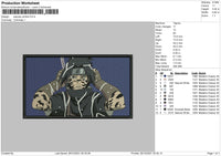 Sasuke Uchiha Embroidery File 4 size