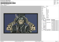 Sasuke Uchiha Embroidery File 4 size