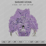 Sasuke Uchiha Embroidery File 4 size