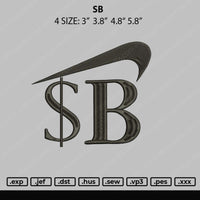 SB Embroidery File 4 size