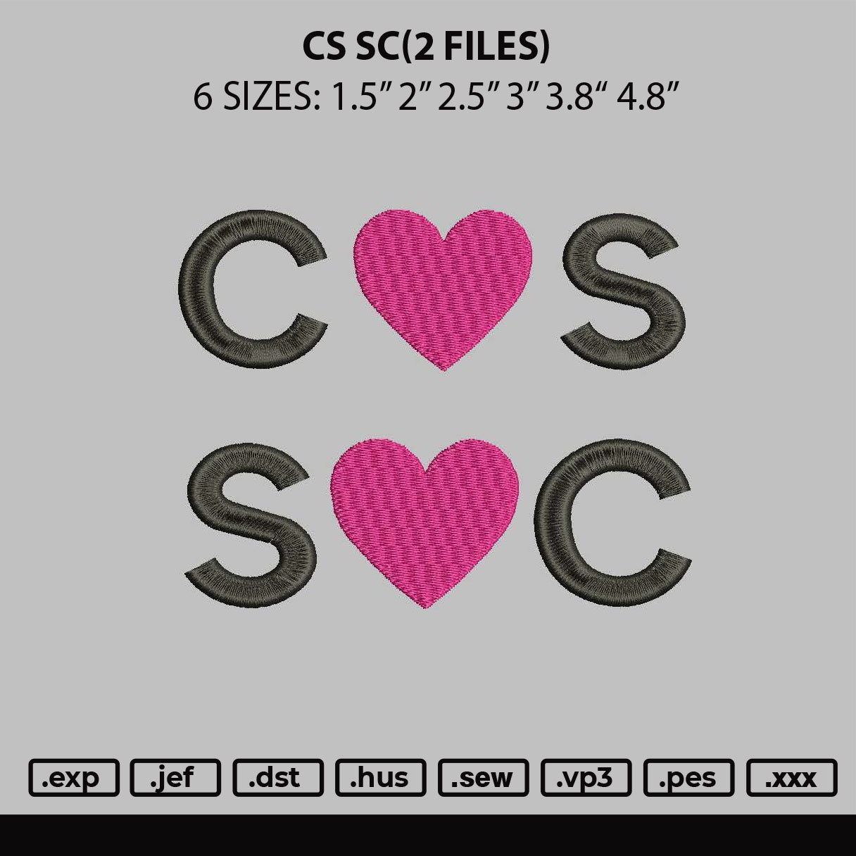 CsSc Embroidery File 2 Files