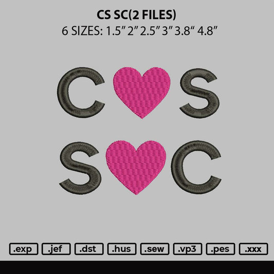 CsSc Embroidery File 2 Files