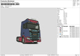 Truck 0620 Embroidery File 6 sizes