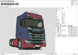 Truck 0620 Embroidery File 6 sizes